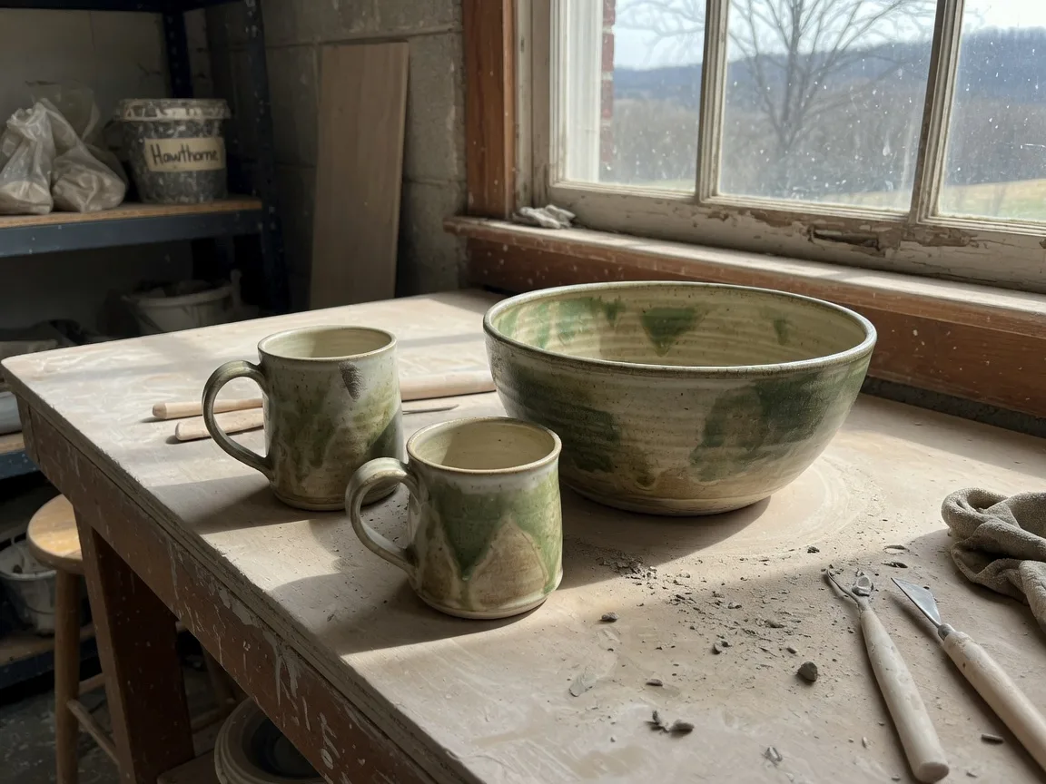 Wheel-thrown stoneware & garden pieces by Poplar Grove Pottery wheel-thrown with Bluegrass earth